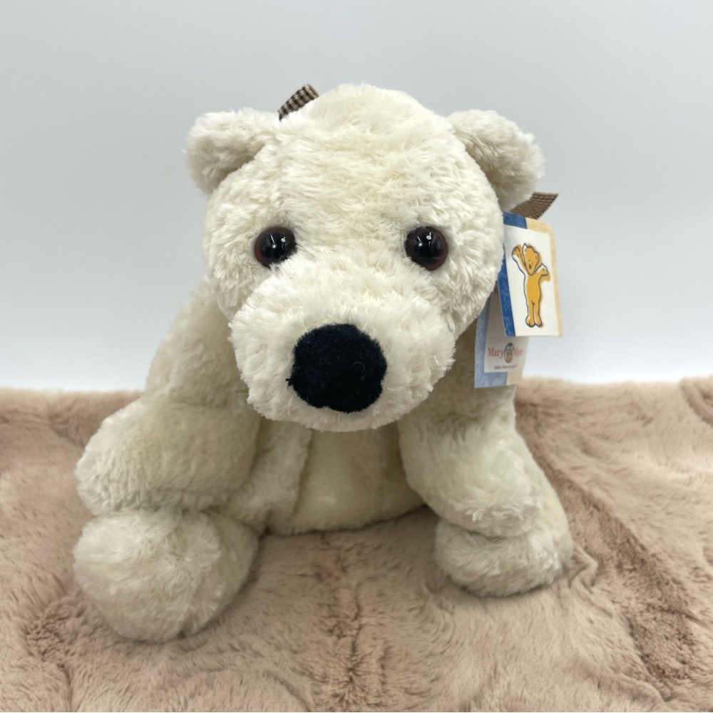 Mary Meyer Flip Flop White Puppy Dog Plush Lovey